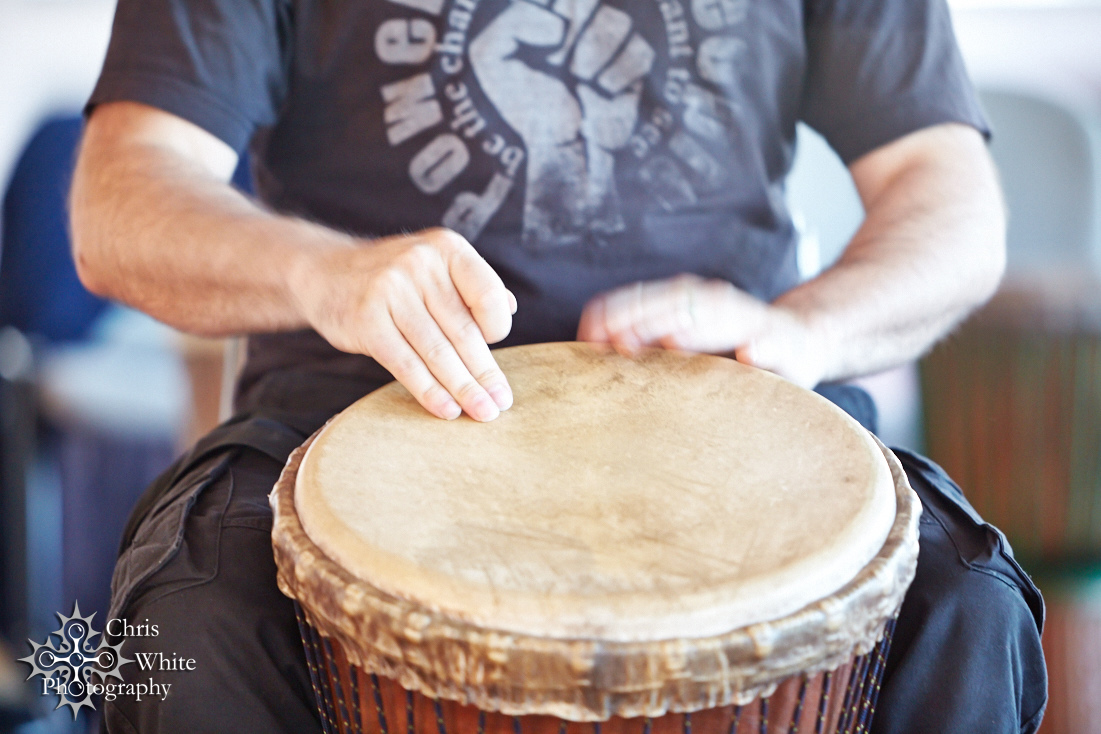 Mark Barfoot drumming
