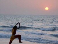  Dancing on the beach at Abene in the Casamance region of Senegal, January 2006