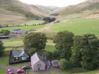 View along the Coquet Valley, Barrowburn, Northumberland, September 2005 (Photo Tim Hogan)