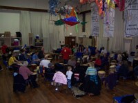 Drum Circle at Jesmond Vale 5th November 2005