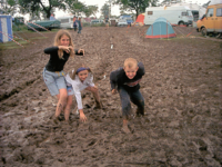 MUD! Camping at The Big Green Gathering, Somerset, August 2003