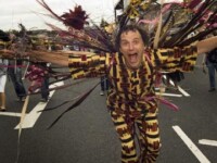Tim in the parade, Leeds Carnival, 27th August 2007
