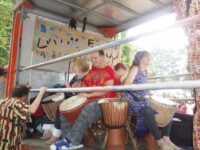 Drummed Up performing at Leeds Carnival, 27th August 2007