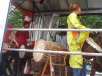 Drummed Up performing at Leeds Carnival, 27th August 2007