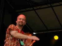 Drummed Up performing on the main stage at Middlesbrough Mela, 15th July 2007