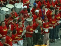 Drummed Up performing in the Grand Finale of Street Beats, Newcastle, 24th July 2004